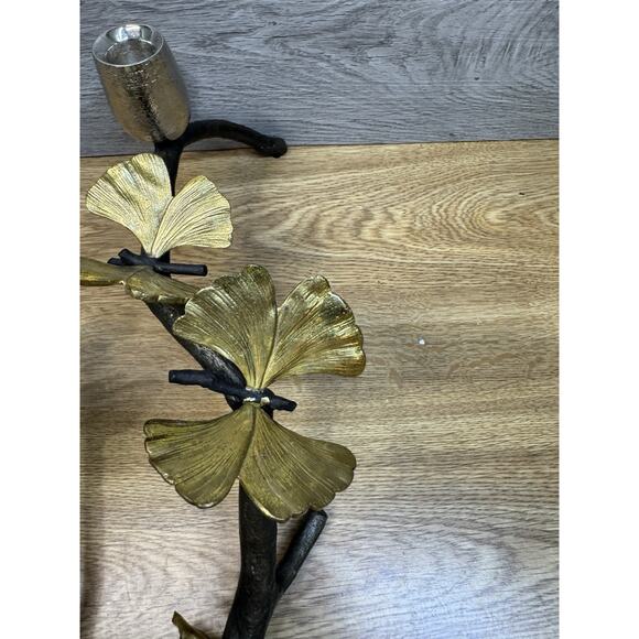 Michael Aram Butterfly Ginkgo Candle-Holder Centerpiece Bronze Nickel - Picture 11 of 15